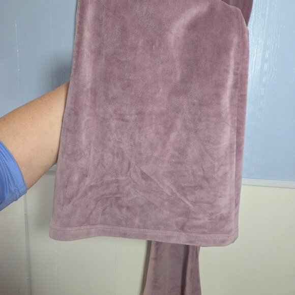 Avia Extra Large Pinky Mauve Velvet Flare Leg Pullover Jacket Casual Set (Flaw) - Picture 10 of 14